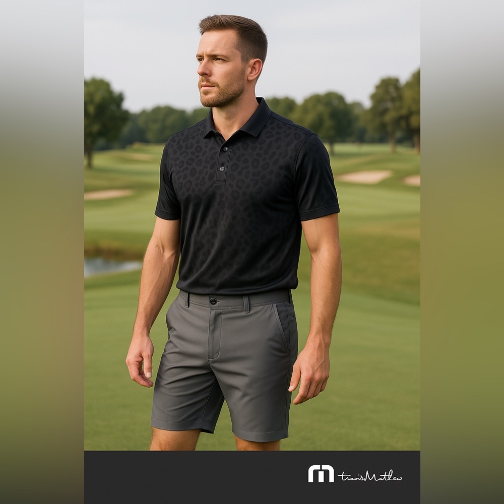 TravisMathew Men’s Performance Golf Shorts Gray – Size 32 ARC